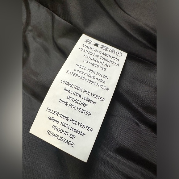 MICHAEL KORS Women's Full Zip Shiny Puffer Vest in Black Size Medium - Picture 6 of 6